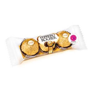 Chocolate Ferrero Rocher de 3 bombones y bolsa de regalo