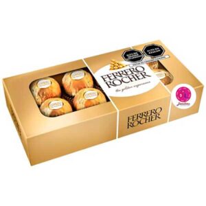 Chocolate Ferrero Rocher de 8 bombones con bolsa de regalo
