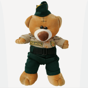 Oso policía y globo pequeño según ocasión