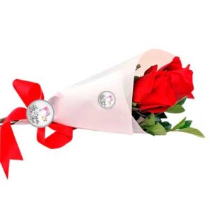 Ramo con 2 rosas rojas
