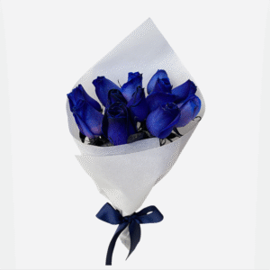 Ramo de 12 rosas azules